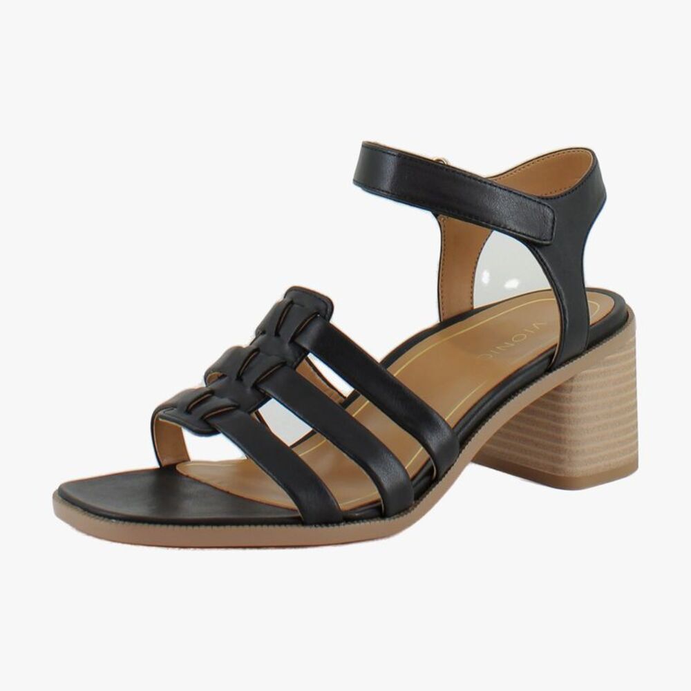 Vionic Maisy Black Leather (Wide) - Picture 3 of 8